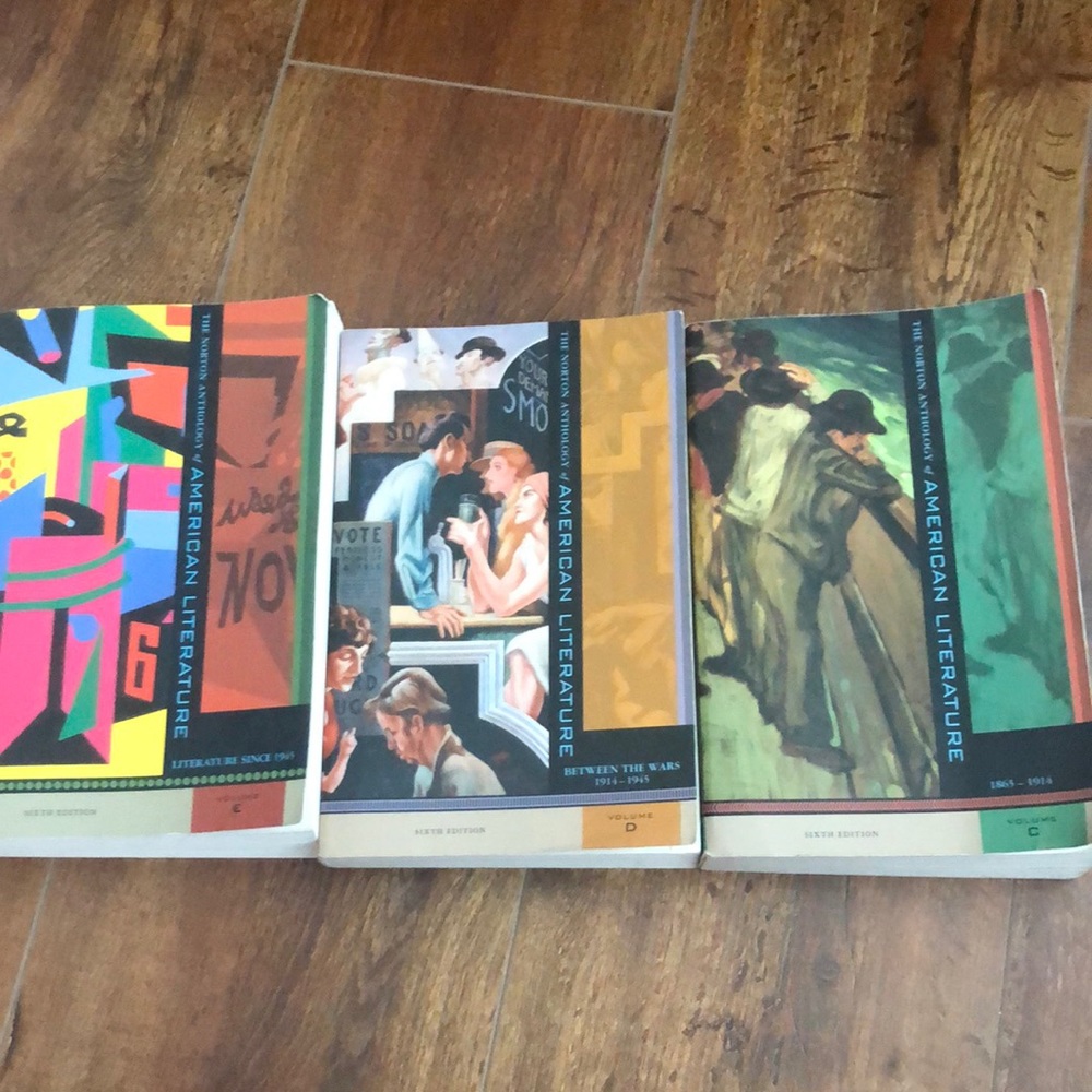 Norton anthology of American Literature, volumes c-e